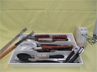 Knives, Utensils, & Mixer