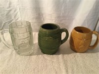 3 Vintage Mugs-Dad's, Root Beer, New Deal, More