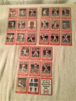 1988 Kahn's Complete 27 Card Set-Cincinatti Reds