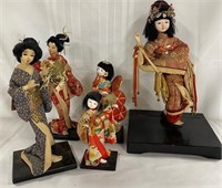 5 Vintage Geisha Girls