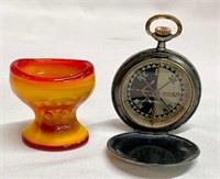 Vintage Compass and Eye Cup