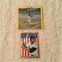 Extremely Rare 1960s Hank Aaron Card + Sticker