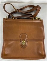 Vintage Leather Coach Shoulder Bag