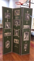 DECORATED 3 PANEL ROOM DIVIDER