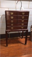 THOMASVILLE MAHOGANY CHIPPENDALE SILVER CHEST