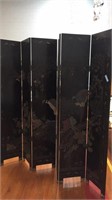LARGE 6 SECTION ORIENTAL FOLDING SCREEN/ROOM DIVID