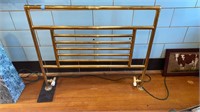 BRASS WARMING TOWEL RACK