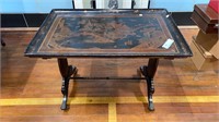 CHINOISERIE DECORATED ORIENTAL COFFEE TABLE