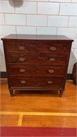 ANTIQUE LATE FEDERAL CHEST OF DRAWERS