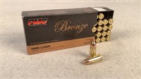 (50) PMC Bronze 115gr 9mm Luger FMJ Ammo