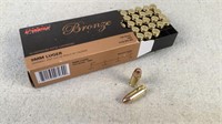 (50) PMC Bronze 124gr 9mm Luger FMJ Ammo
