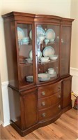Drexel Curved Glass China Cabinet