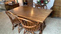 Oak Table & 4 Chairs