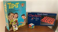 Lot of 4 Games Tip It Checkers
