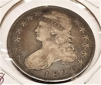 1820 Bust Half F-Reverse Scratch