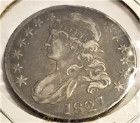 1827 Bust Half F-VF