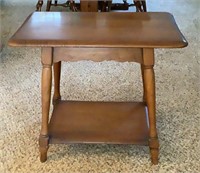 Small Wood Table with shelf