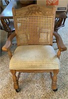 Keller Cane Back Upholstered Chair