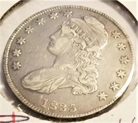 1835 Bust Half VF-Cleaned