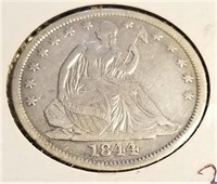 1844-O Half Dollar F-Cleaned