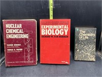 3 science books - chemistry & biology