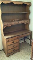 Vintage Wood Desk/Hutch