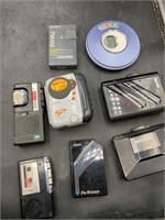 Walkman's, portable CD player, micro cassette