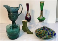 Green Glass and Pottery! Hull, Czech...