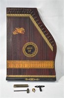 Antique Mandolin Harp With Accessories & Box