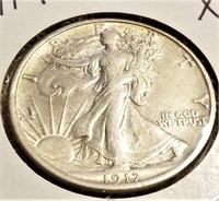 1917 Half Dollar XF