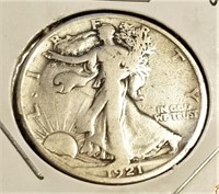 1921-S Half Dollar G-Cleaned