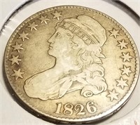 1826 Half Dollar F