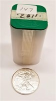 Roll of 2011 Silver Eagles