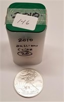 Roll of 2010 Silver Eagles