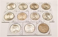 (10) 1924 Silver Dollars Unc.; 1924 Silver Dollar