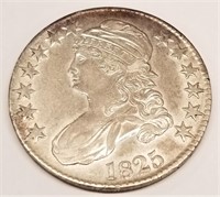 1825 Half Dollar  AU