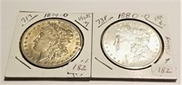 1879-O, ‘80-O Dollars  AU