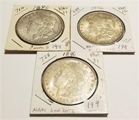 (3) 1896 Dollars  XF-AU