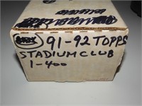 1991 92 Topps Stadium Club Hockey Card Set