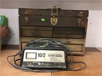 Automatic Battery Charger No Clamps Untested,