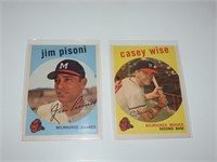 1959 Baseball Cards Pisoni & Wise