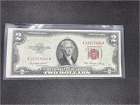 1953 $2 RED SEAL High Grade Treasury Bond Bill