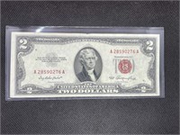 1953 $2 RED SEAL High Grade Treasury Bond Bill