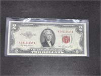 1953 $2 RED SEAL High Grade Treasury Bond Bill