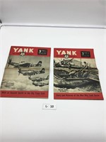 Lot of 2 - 1945 WWII Yank Magazine
