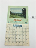 1975 Coleman Dairy Calander