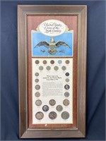 Framed US Type Coin Set 1900-1971