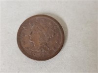 Coronet, Large One Cent Coin, 1847