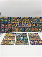 Lot of 7 Pokemon Uncut Card Sheets