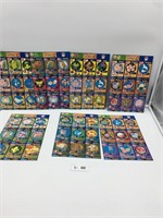 Lot of 7 Pokemon Uncut Card Sheets